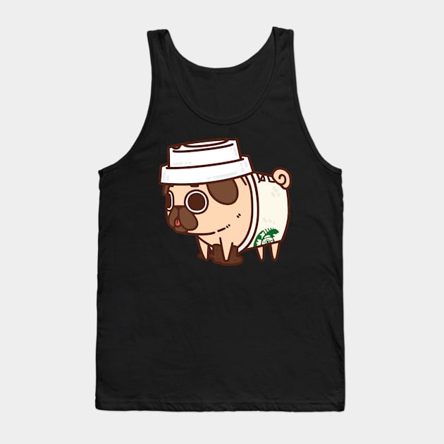 Starpugs Coffee Puglie Tank Top by Puglie Pug 